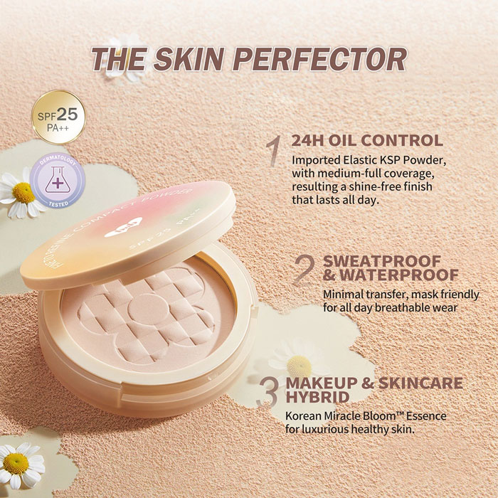 แป้งอัดแข็ง Barenbliss Fine to Refine Compact Powder