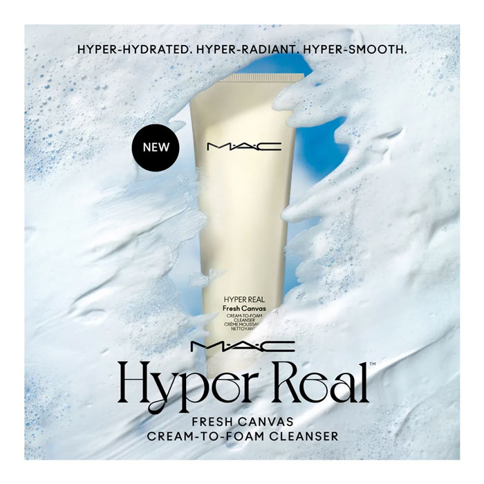 โฟมล้างหน้า Mac Hyper Real™ Fresh Canvas Cream To Foam Cleanser