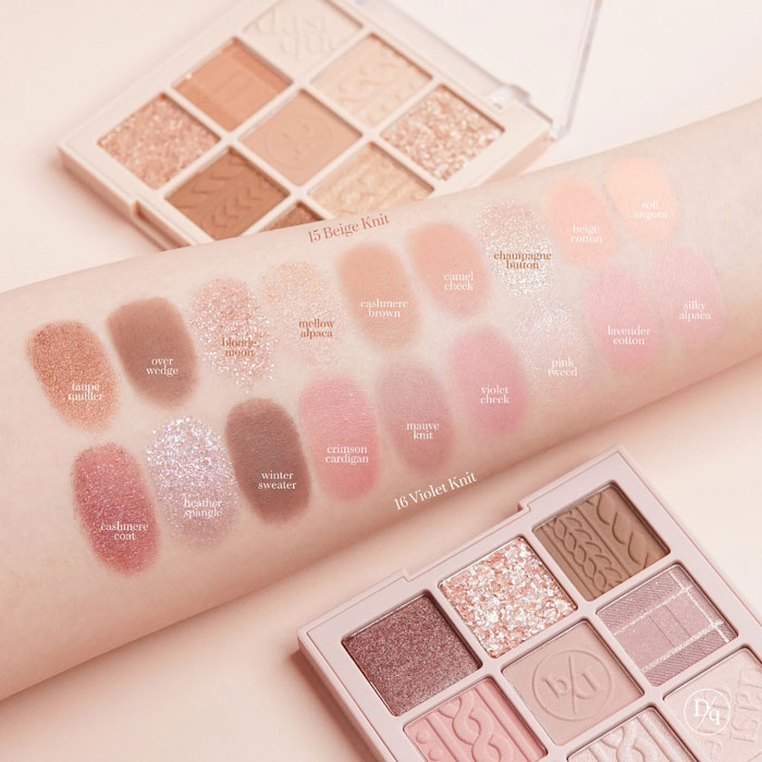 อายแชโดว์ Dasique Shadow Palette Blending & Knit Collection