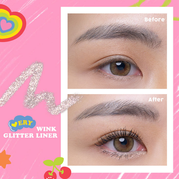 กลิตเตอร์อายไลเนอร์ Happy Sunday Very Wink Glitter Liner