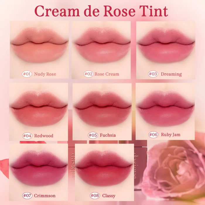 ลิปทินท์ Dasique Cream De Rose Tint 