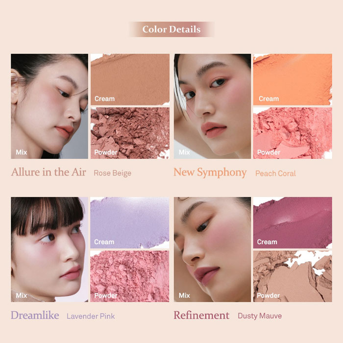 พาเลตบลัชออน Hince True Dimension Layering Cheek