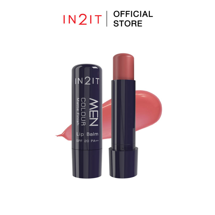 ลิปบาล์ม In2it Men Color Matte Finish Lip Balm SPF20 PA++