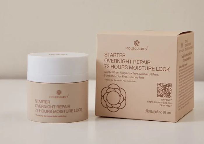 ครีมบำรุงผิวหน้า MOLECULOGY Starter Overnight Repair 72 Hours Moisture Lock