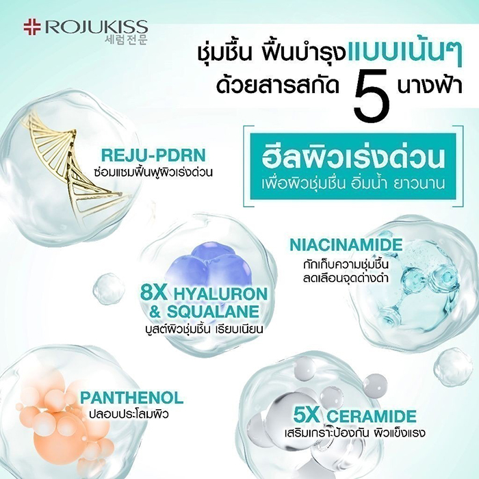 ครีมบำรุงผิวหน้า Rojukiss REJU-PDRN Moisture Boost & Lock Gel Cream