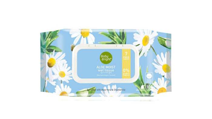 Baby Bright Aloe Moist Wet Tissue