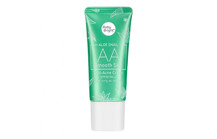 Baby Bright Aloe Snail AA Smooth Skin Anti-Acne Cream SPF50/PA   