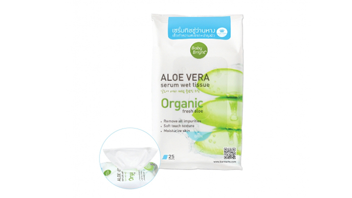 Baby Bright Aloe Vera Serum Wet Tissue