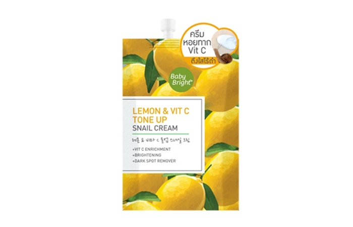 Baby Bright Lemon & Vit C Tone up Snail Cream