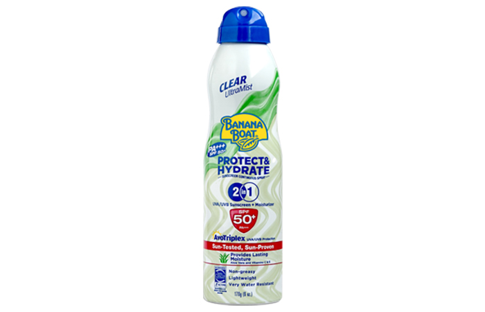 Banana Boat Clear Ultramist Protect & Hydrate Sunscreen Spray SPF50+/PA+++