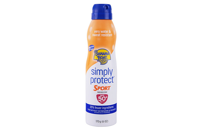 Banana Boat Simply Protect Sport Sunscreen Spray SPF50+/PA++++