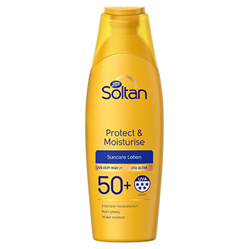 กันแดด Boots Soltan Protect & Moisturise Sun Lotion SPF50 / 5 Star UVA