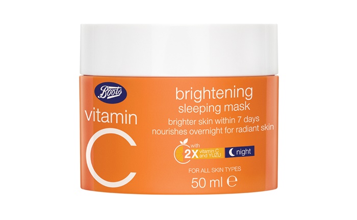 สลีปปิ้งมาสก์ Boots Vitamin C Brightening Sleeping Mask