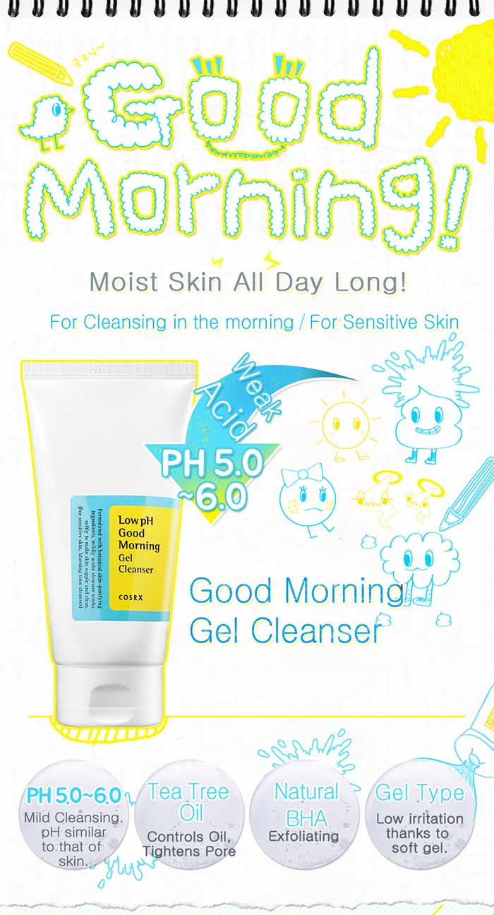 Cosrx Low pH Good Morning Gel Cleanser