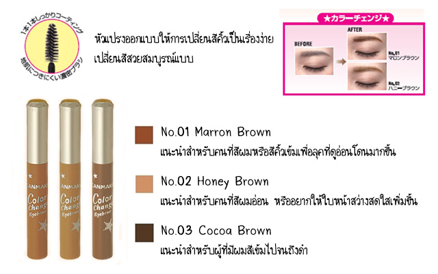 canmake color change eyebrown