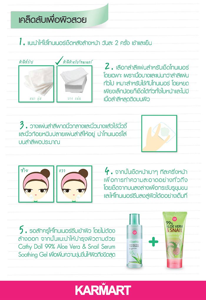 Cathy Doll Fresh Aloe Vera Toner & Essence