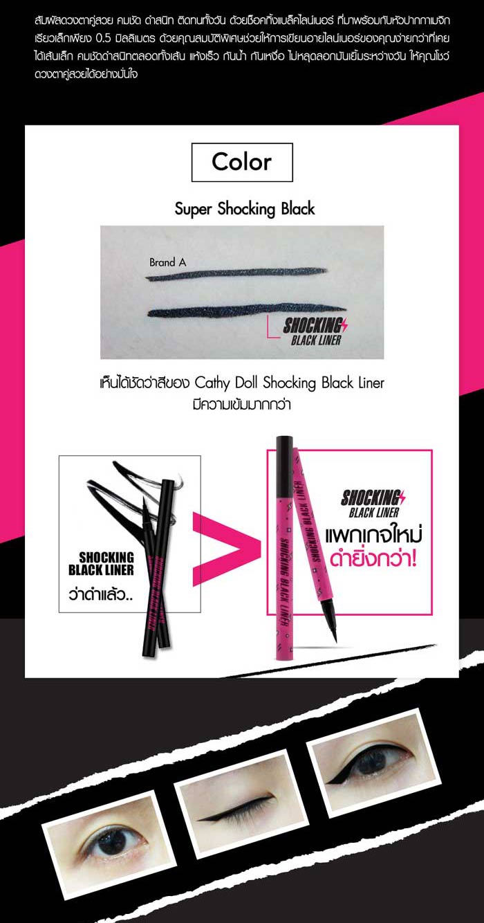 Cathy Doll Shocking Black Liner