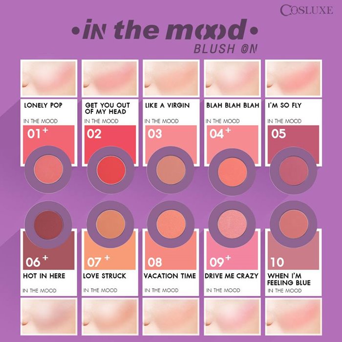 บลัชออน Cosluxe In The Mood Blush On