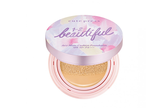 Cute Press 1-2 Beautiful Airy Matte Cushion Foundation SPF50 /PA   