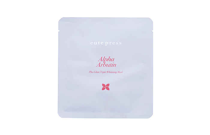 Cute Press Alpha Arbutin Plus Gluta Triple Whitening Mask