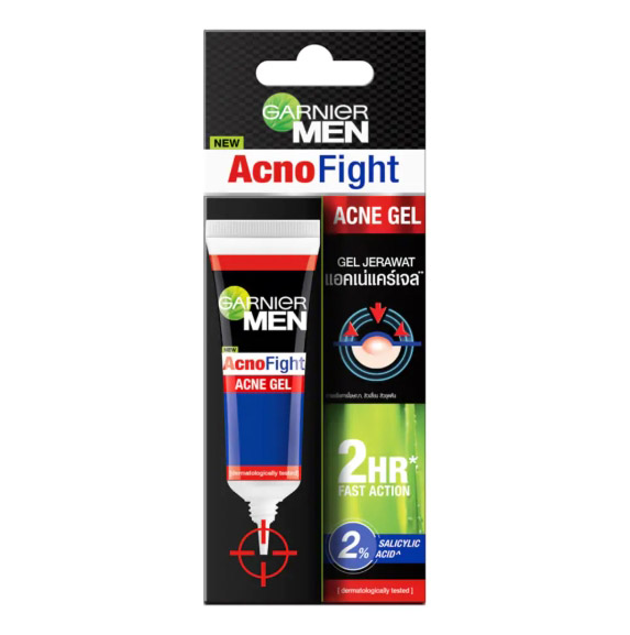 เจลแต้มสิว Garnier Men Acno Fight Acne Gel