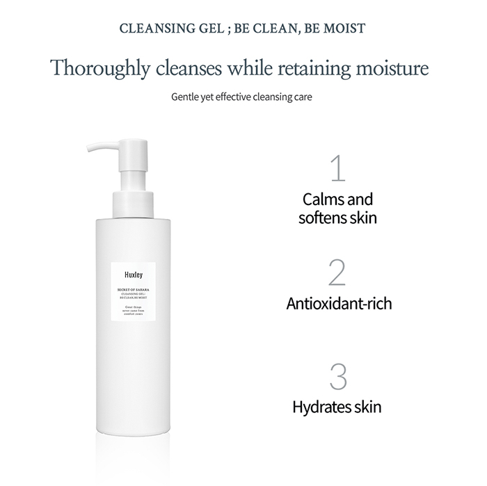 Huxley Cleansing Gel Be Clean, Be Moist