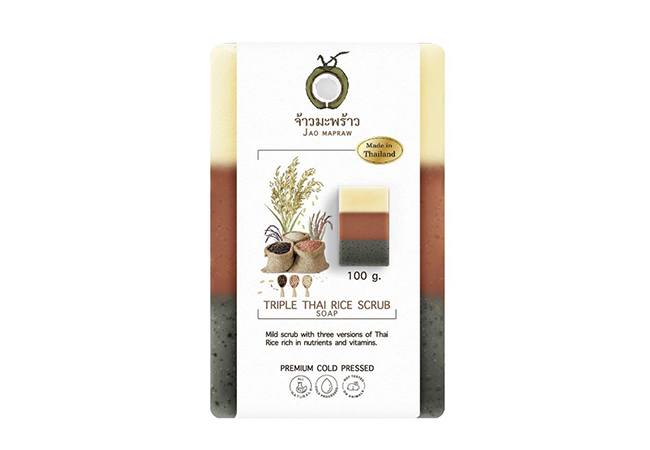 Jao Mapraw Triple Thai Rice Scrub Soap
