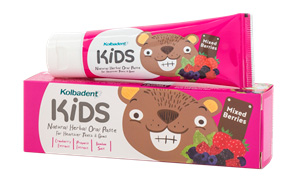 ยาสีฟันสำหรับเด็ก Kolbadent Kids Natural Herbal Oral Paste