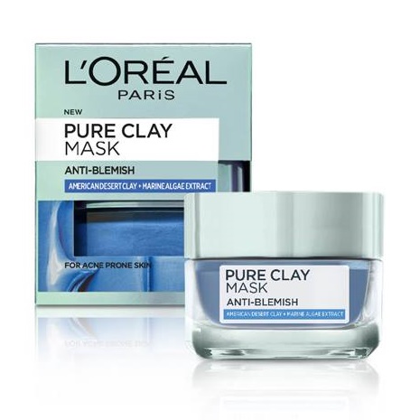 มาสก์โคลน L'Oreal Pure Clay Mask Anti-Blemish