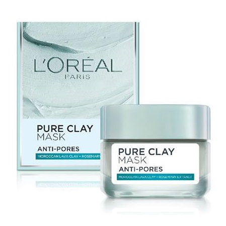 มาสก์โคลน L'Oreal Pure Clay Mask Anti-Pores