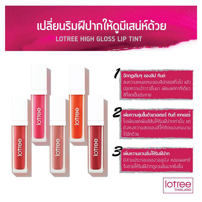 Lotree High Gloss Lip Tint