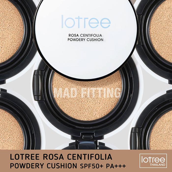 Lotree Rosa Centifolia Powdery Cushion SPF50 /PA   