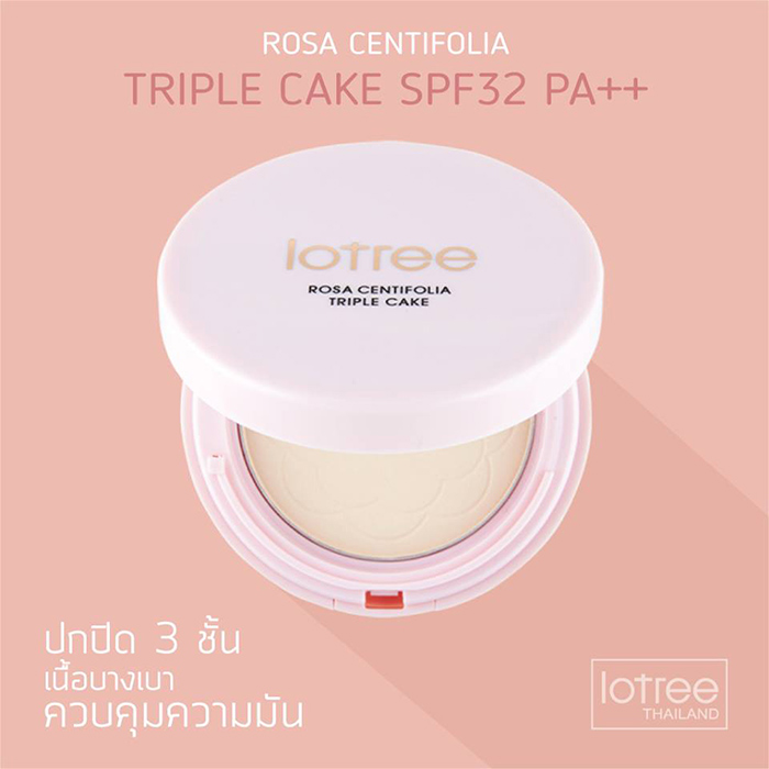 Lotree Rosa Centifolia Triple Cake SPF32/PA   