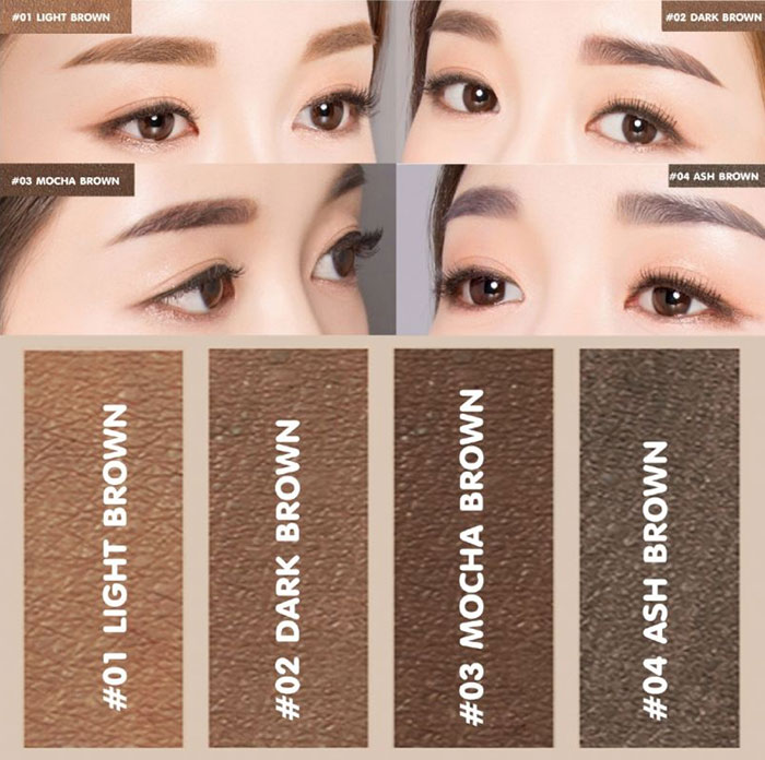 ดินสอเขียนคิ้ว Mille 6D Eyebrow Pencil Waterproof