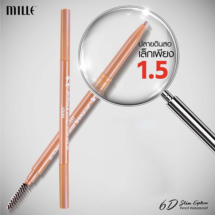 Mille 6D Slim Brow Pencil Waterproof