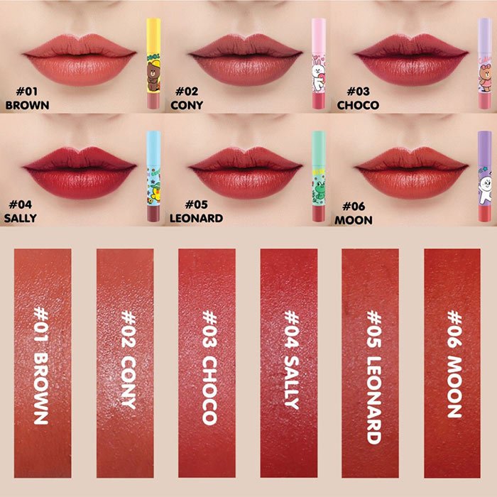 Mille Line Friends Iconic Crayon Lip Color