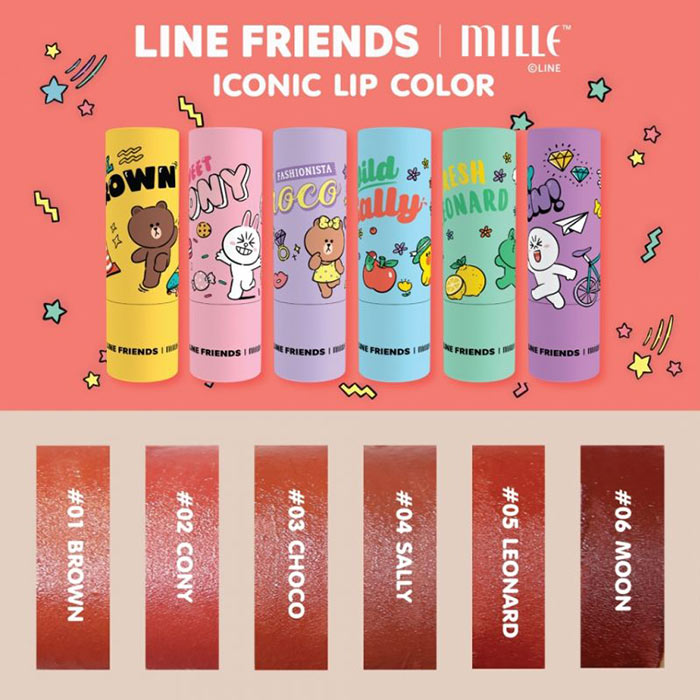 Mille Line Friends Iconic Lip Color