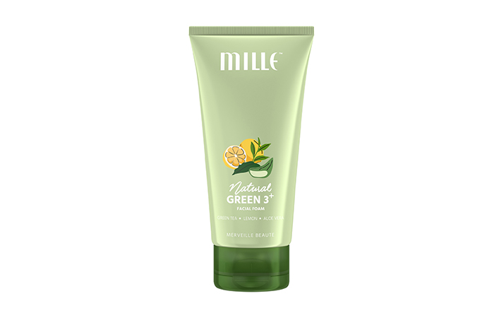 Mille Natural Green 3  Facial Foam