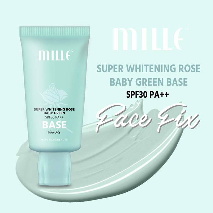 Mille Super Whitening Rose Green Base SPF30/PA  