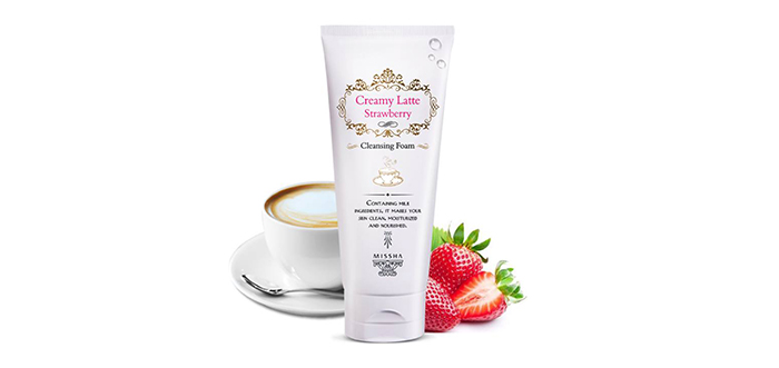 Missha Creamy Latte Strawberry Cleansing Foam