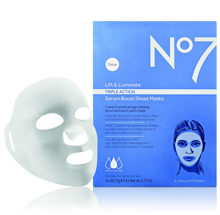 มาสก์ No7 Lift & Luminate TRIPLE ACTION Serum Boost Mask