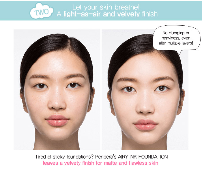 peripera airy ink foundation