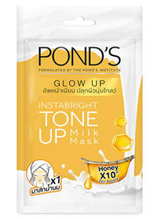 แผ่นมาสก์หน้า Pond's Instabright ToneUp Milk Mask