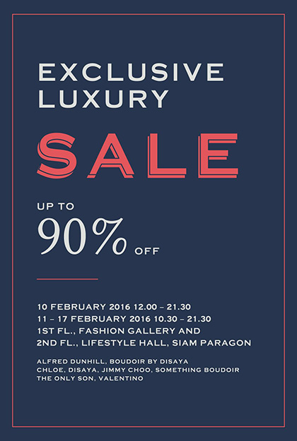 exclusive luxury sale