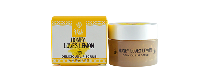 sabai arom honey loves lemon delicious lip scrub