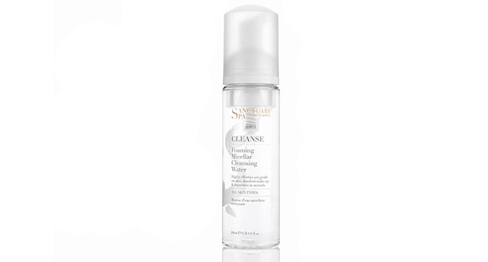 sanctuary spa foaming micellar cleansing water