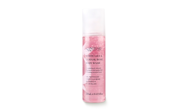 sanctuary spa white lily & damask rose body wash