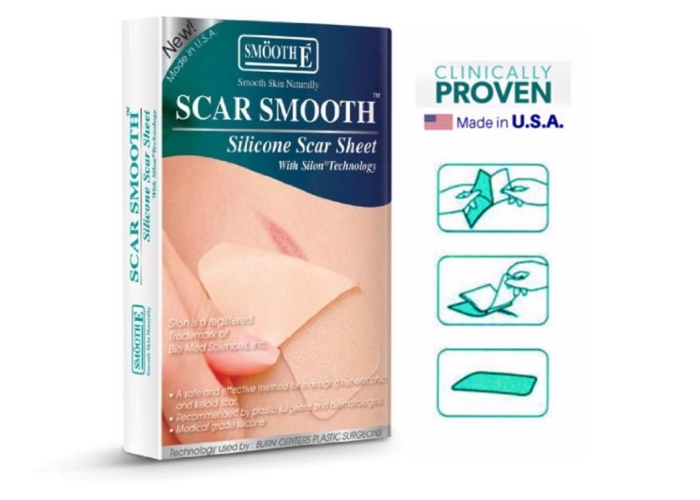 smooth e scar smooth silicone scar sheet