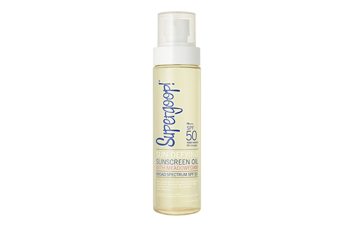 Supergoop! Sun-Defying Sunscreen Oil with Meadowfoam SPF50