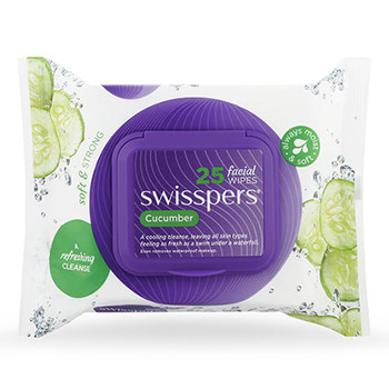 แผ่นเช็ดทำความสะอาด Swisspers Facial Wipe